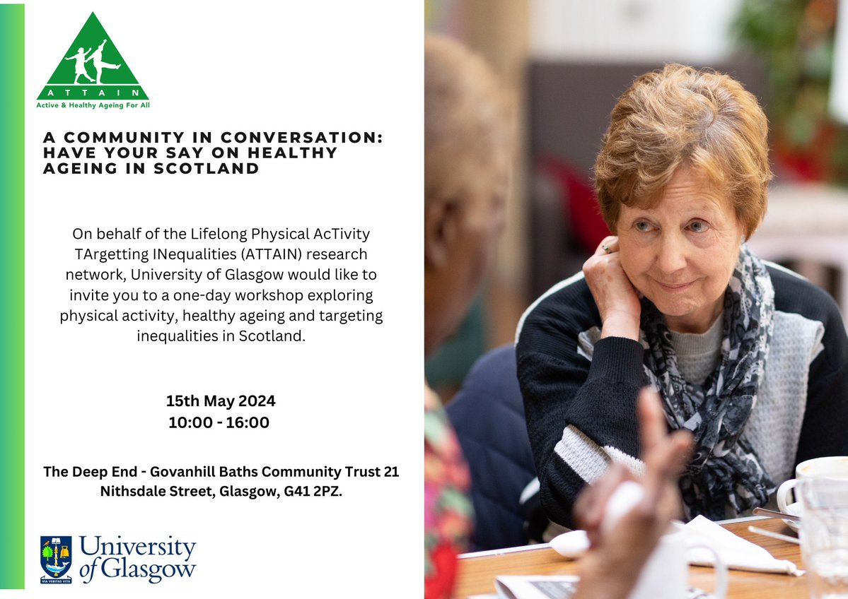 ATTAIN Network (@attain_network) on Twitter photo Calling all voices in Glasgow!  Let's ignite change and spark conversations 'A Community in Conversation' event in Glasgow. Your perspective matters! Calling all voices in Glasgow!  Let's ignite change and spark conversations 'A Community in Conversation' event in Glasgow. Your perspective matters!