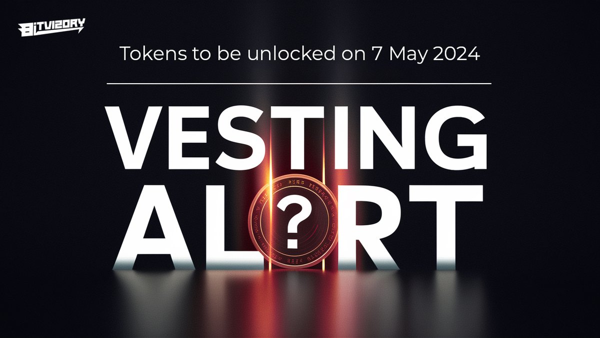 Bitvizory's tweet image. ⚠️ Token Unlock Alert! ⚠️

Mark your calendars for May 7th, 2024

🔵 Aether Games: Public Round
🔵 Edu3Labs: Influencer Round, Public Round
🔵 K9 Finance: Seed Round, Influencer Round
🔵 Web3war: Public Round

Get ready for action! 🎉 #AetherGames #Edu3Labs #K9Finance #Web3war