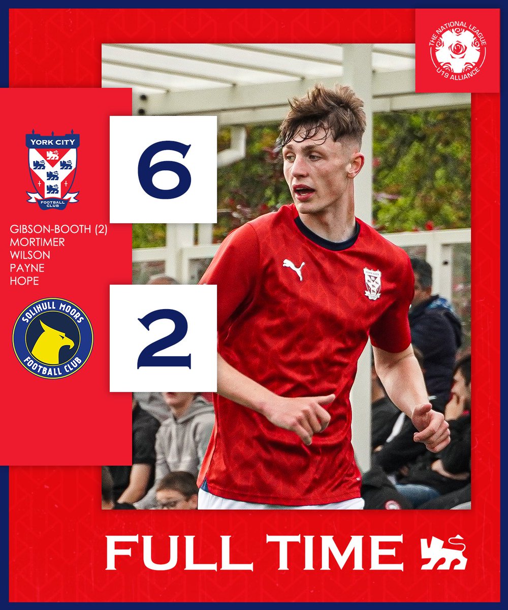 👏 A rampant display from the U19s to conclude our 2023/24 @nationallgeU19 campaign last Friday afternoon. #YCFC 🔴🔵