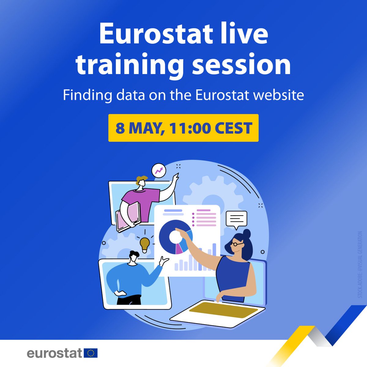 WEBINAR: Eurostat live training session⁠ 📊🖥️ Learn about the features of Eurostat's website and how to locate and access data.⁠ 🗓️ 8 May, 11:00 – 12:30 CEST⁠ ⁠Register here ➡️ europa.eu/!vb6kKV ⁠Registration will close on 7 May at 16:00 CEST❗⁠