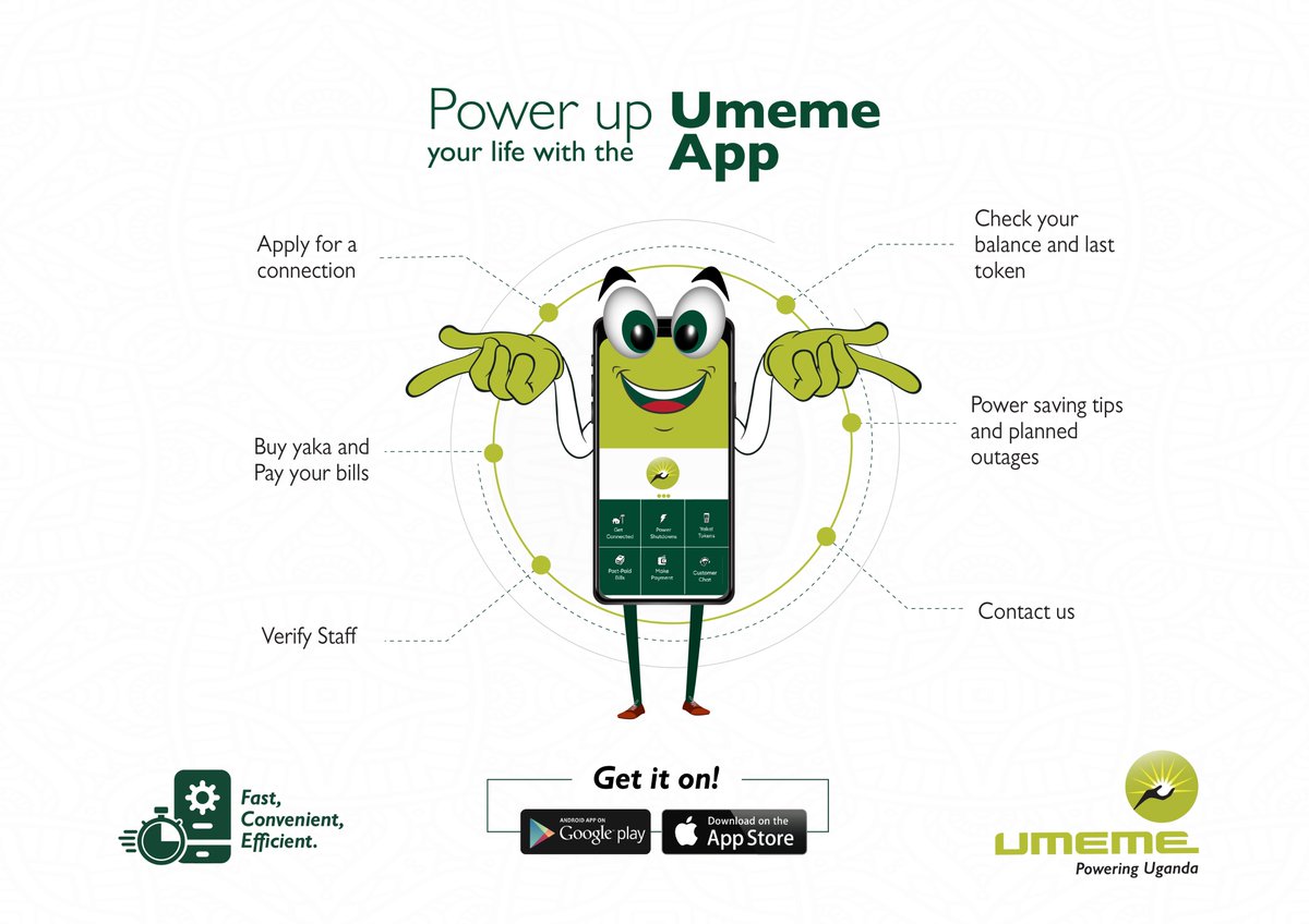 The #UmemeApp is your all-in-one electricity companion. With just a few taps on your smartphone, you can apply📋, vend💳, monitor📈, and 📟control your electricity consumption. Empower your life and make every watt count! 📥Download the UMEME App now! 📲 Android -…