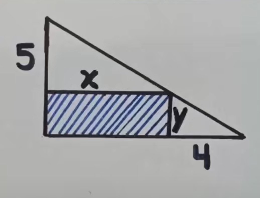 What is the area of rectangle