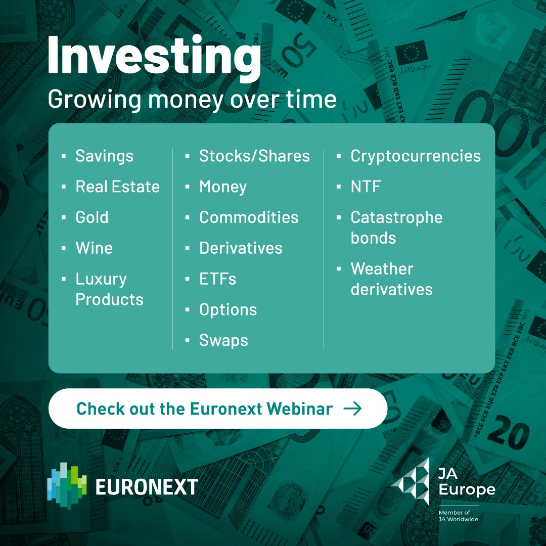 Your journey to #financialgrowth doesn’t have to be monotonous. Equip yourself with the #financialknowledge you need to succeed! Check out the #Euronext and @JA_Europe webinar: youtube.com/live/9QhU4hP8C…