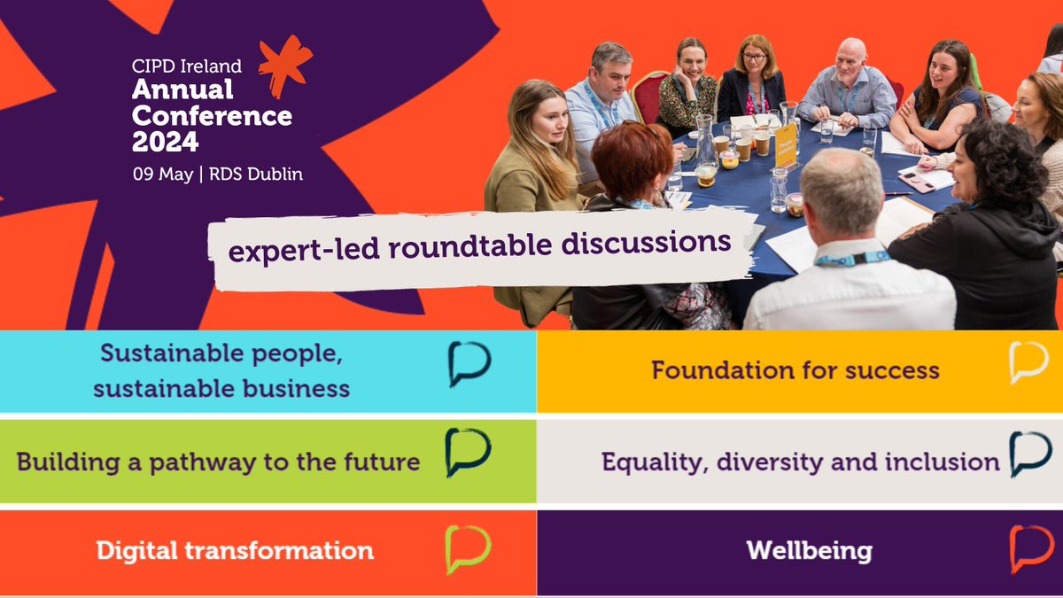Expert-led interactive roundtable discussions - CIPD Ireland Annual Conference, 9 May, RDS Dublin With six streams and over 30 topics there’s something for everyone! Explore our lineup of expert-led interactive roundtable discussions now➡️ow.ly/9tKy50Rwkez #CIPDIrelandAC