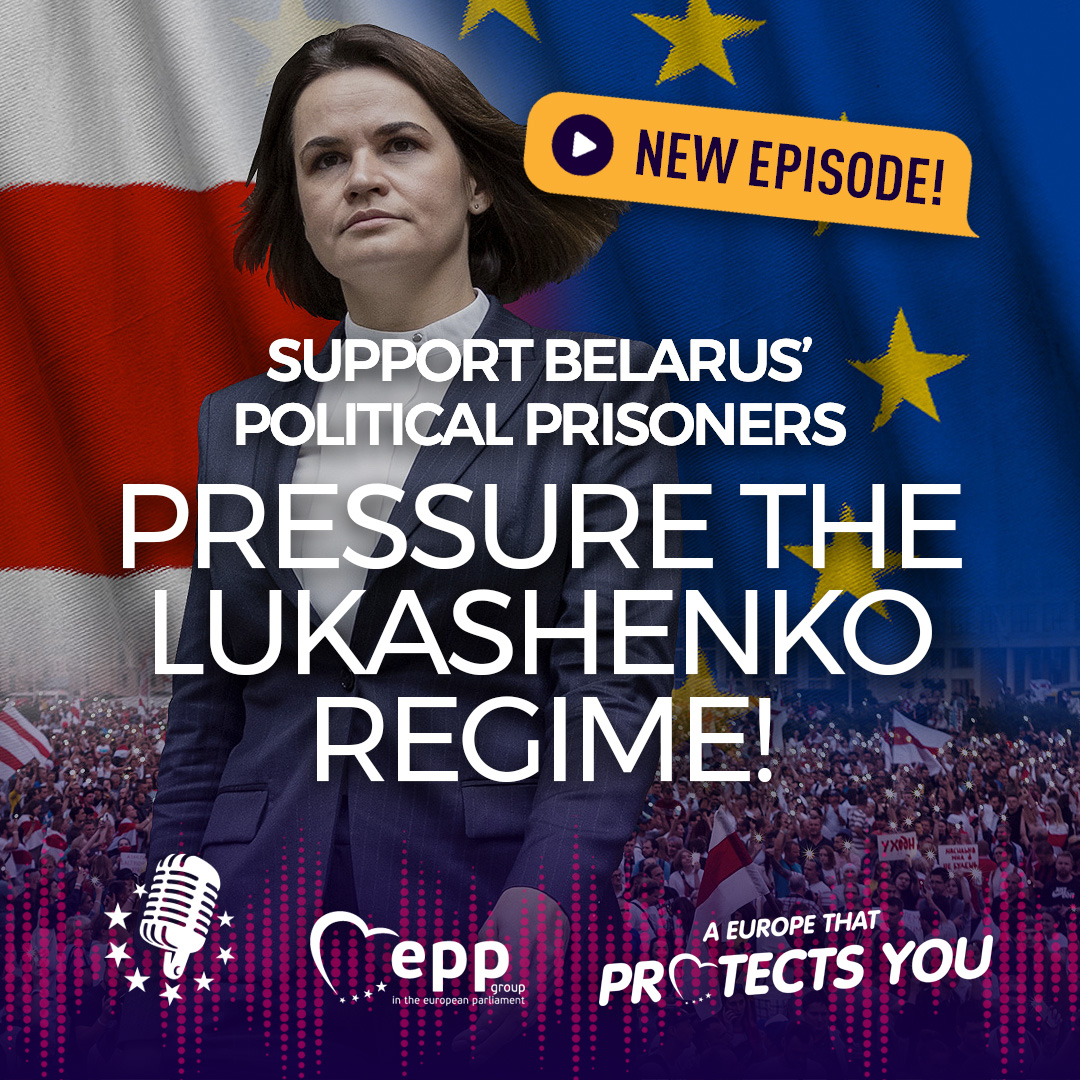 The @EPPGroup MEPs joined Belarusian opposition leader Sviatlana @Tsihanouskaya in calling for more opposition support and more pressure on the Lukashenko regime. 

Listen to our podcast and learn more⤵️ 
epp.group/s5e16 

#FreeBelarus