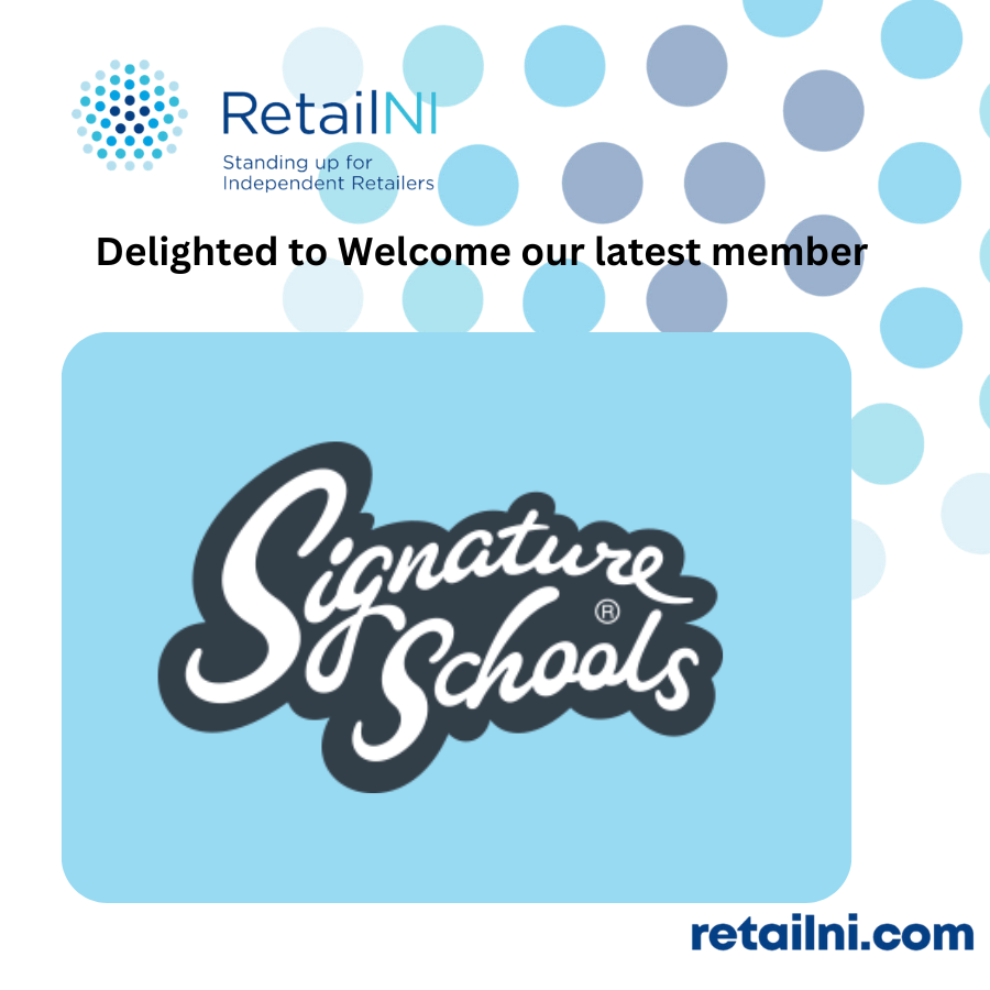 Welcome to @SignatureWorks to Retail NI, look forward to working with you closely.