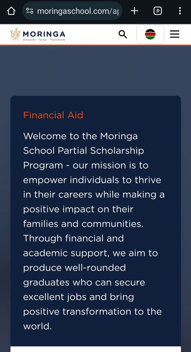Counting days to Moringa school software engineer June 3rd intake, are you worried on how you will manage to pay your fee??? @moringaschool offers a 30% to 70% sponsorship.