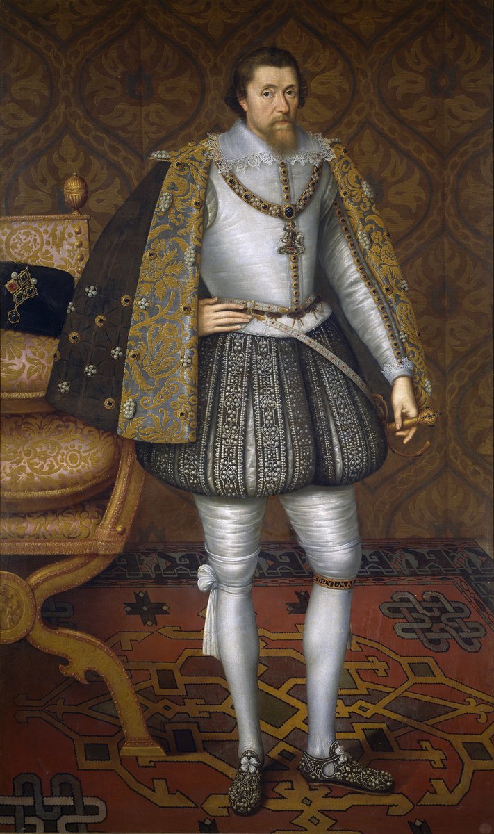 #OTD 421 years ago there was a new #King in town! James VI of Scotland arrived in London to claim the English crown becoming King #JamesI of England too #ElizabethI had named him heir prior to her death 2 months earlier #TheStuarts #KeepitStuart #17thCentury