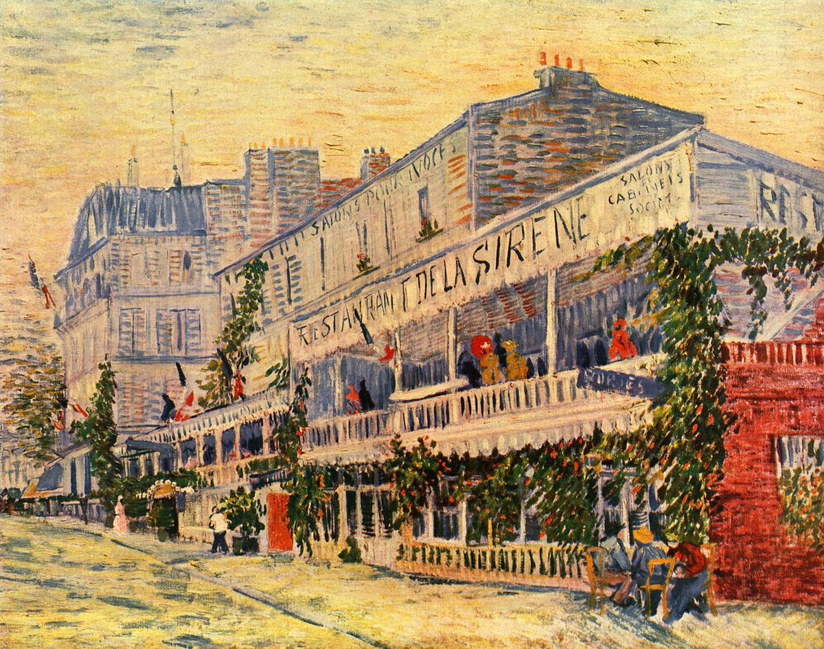Vincent Van Gogh. Le Restaurant de la Sirène à Asnières 1887. Paris banlieue Painting France