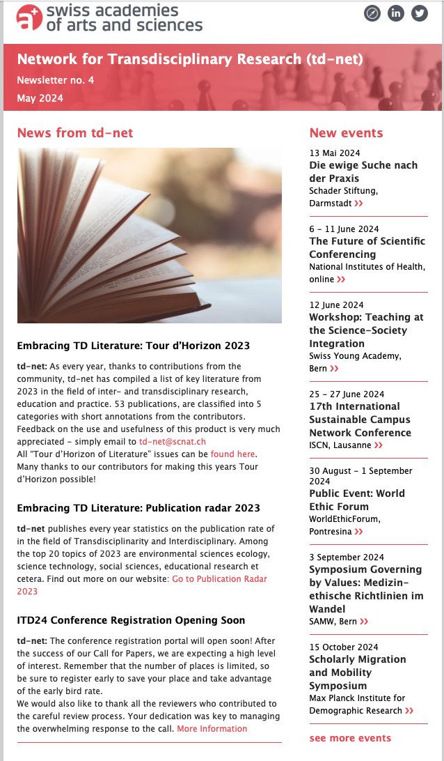 👋May is all about literature📚! Have you already discovered? The 'Tour d'Horizon of Literature 2023' and an updated version of the 'Publication Radar' are now online. 👇 go.transdisciplinarity.ch/TourDHorizon go.transdisciplinarity.ch/radar