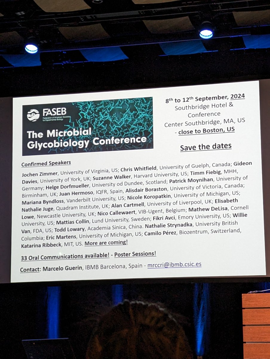 Speaking slots are still available at the 2024 @FASEBorg
Microbial Glycobiology meeting this September - apply for a talk and #DiversifyCAZymes !
events.faseb.org/event/microbia…
