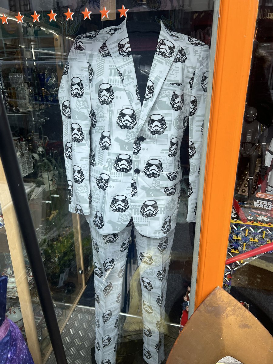 By rights, this suit should be heavily discounted, now that May 4th is over for another year. Tempting.