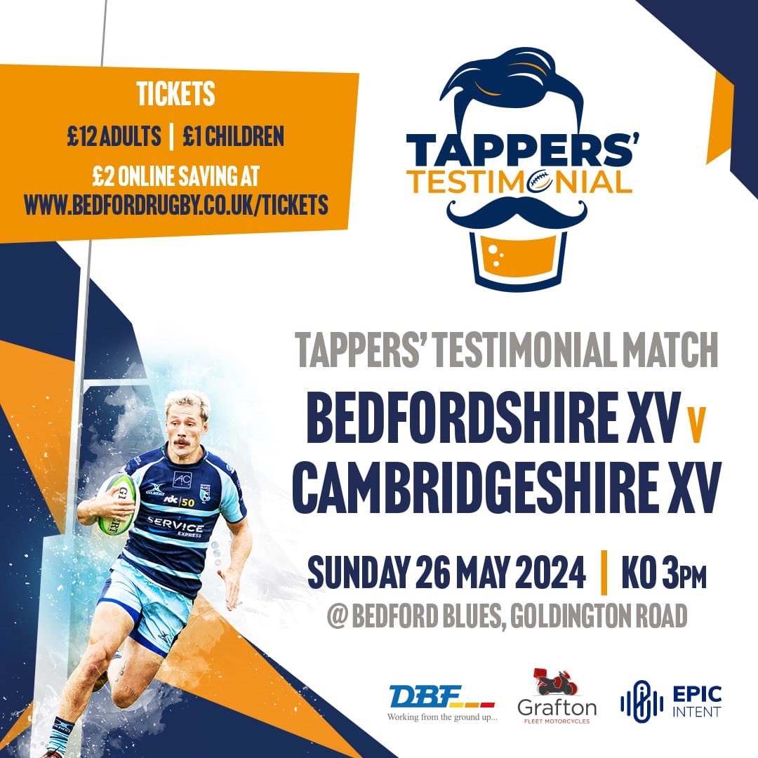 🔵 NEXT UP AT GR | Just one more fixture left and it’s a special one to end the season 🙌 👌 Pat Tapley concludes his year of celebrations with a Testimonial Match featuring current & former Blues players 🤝 Discounted tickets available 🎫➡️ bit.ly/BluesTicket1