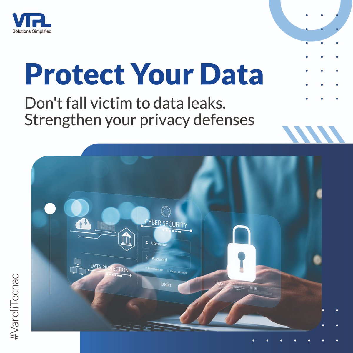 VareliTecnac's tweet image. Privacy matters! Ensure the security of your personal and business data with our comprehensive #dataprivacysolutions. Protect your privacy and maintain trust with our data privacy solutions.
#DataProtection #DataSecurity #ProtectYourData #DataEthics #DataManagement