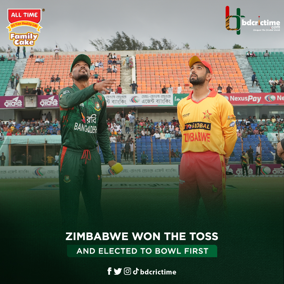 Bangladesh will bat first as ZImbabwe opt to bowl

#BANvZIM #FamilyCake #Alltime