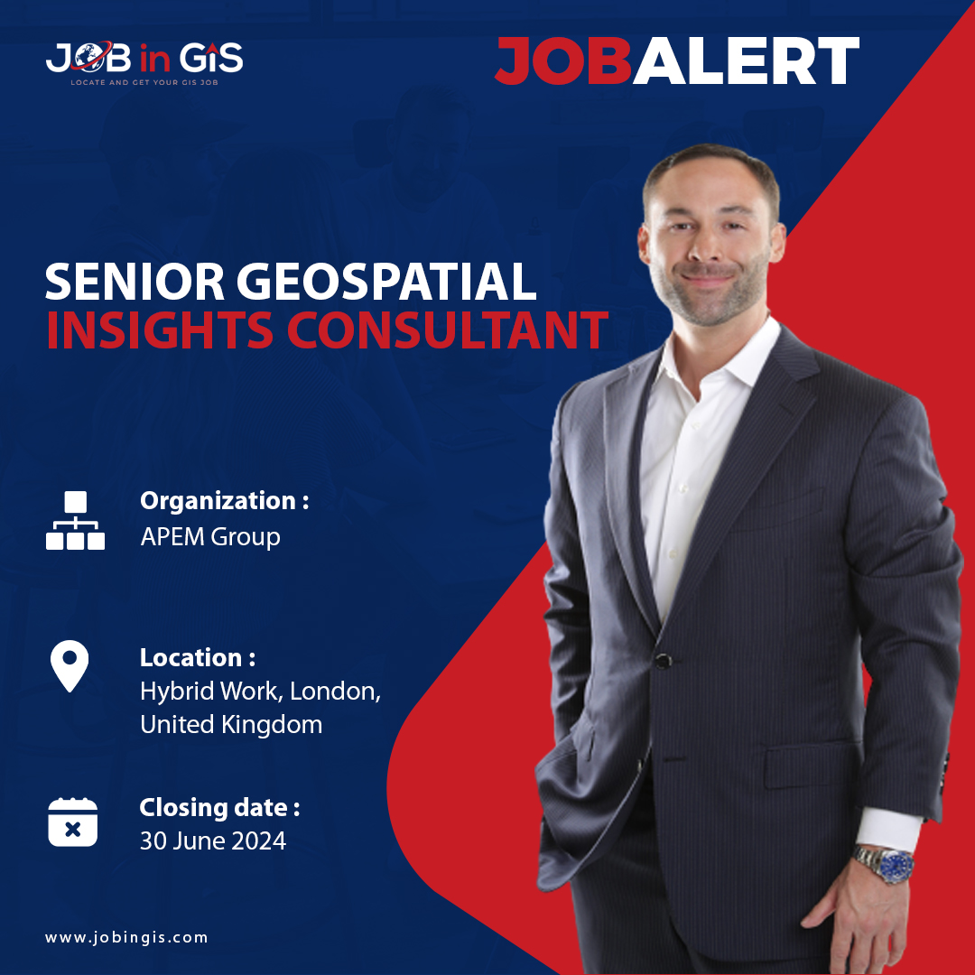 #jobingis : APEM Group is hiring a Senior Geospatial Insights Consultant
📍 : #HybridWork, #London , #UnitedKingdom

Apply here 👉 : jobingis.com/jobs/senior-ge…

#Jobs #mapping #GIS #geospatial #remotesensing #gisjobs #Geography #cartography