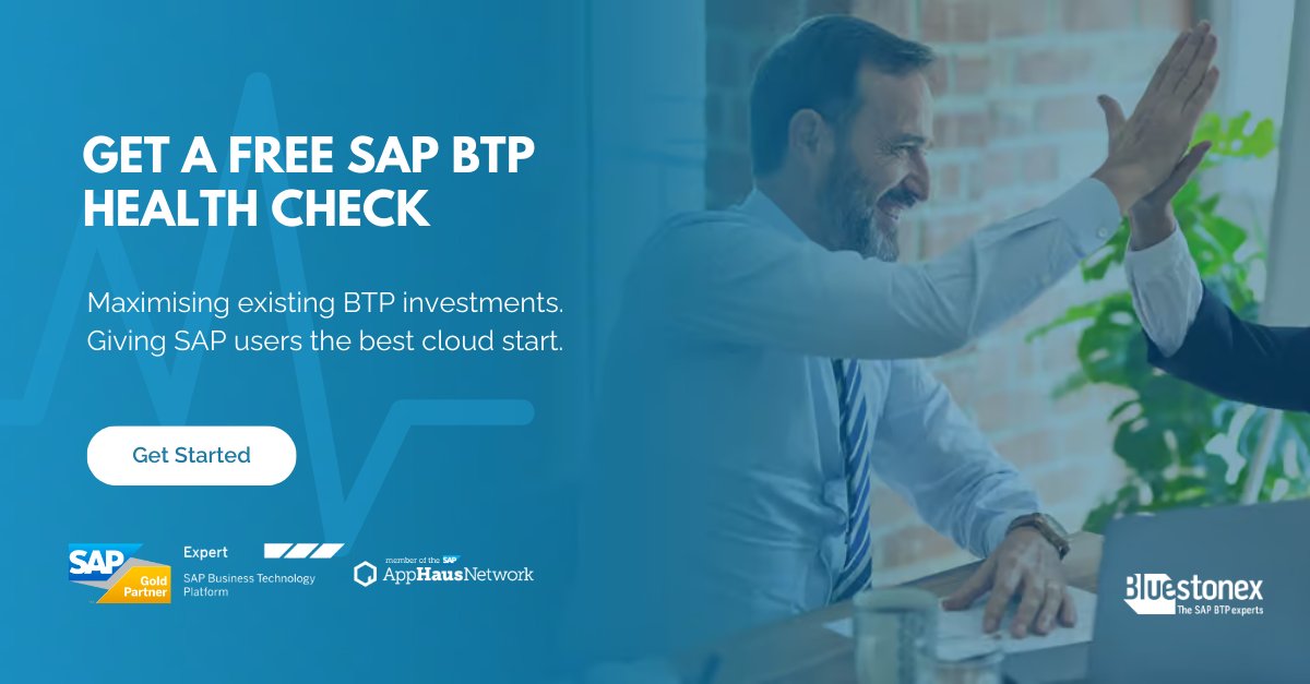 Embarking on your BTP journey? No matter the stage you are at, check if you're getting the most out of it with a free SAP BTP Health Check from our experts!

#sapbtp #sapapphausnetwork #SAPBTP #businesstechnologyplatform #sap #saprise