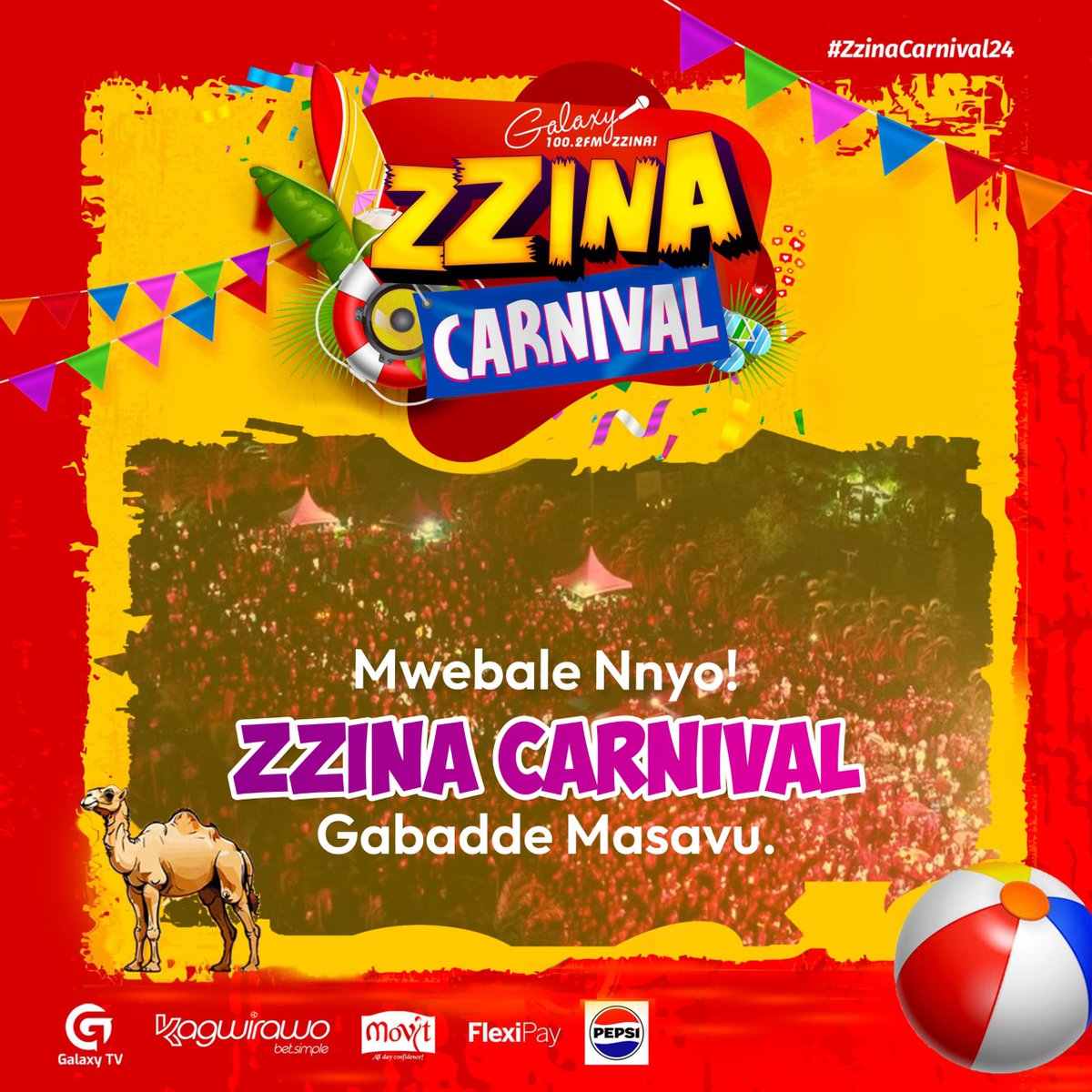 Massive shoutouts to the Bazzinyi that turned up for the #ZzinaCarnival24 in large numbers Twakikubye paka kuwulila bubi 🥰