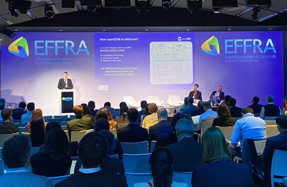 EFFRA_Live's tweet photo. The @open_zdm Project "Open Platform for Realising #ZeroDefects in Cyber-Physical #Manufacturing" showcased by Nikos Nikolakis and his colleagues at the #ManuDays2024
➡️https://t.co/N4PR03gOcx

#HorizonEurope #MadeInEuropeProgramme #research #Innovation #ZeroDefectManufacturing https://t.co/R419wmd2FC