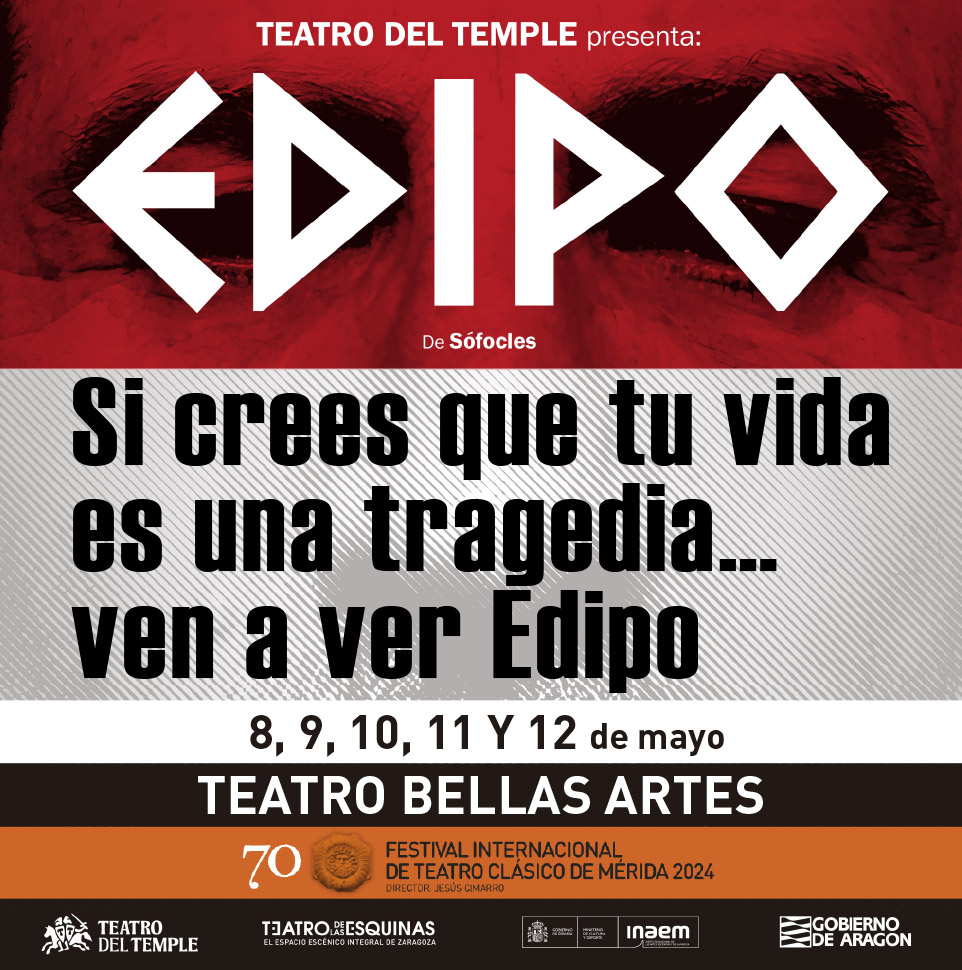 EDIPO en @TeatroBellasArt del 8 al 12 de mayo @Festival_Merida