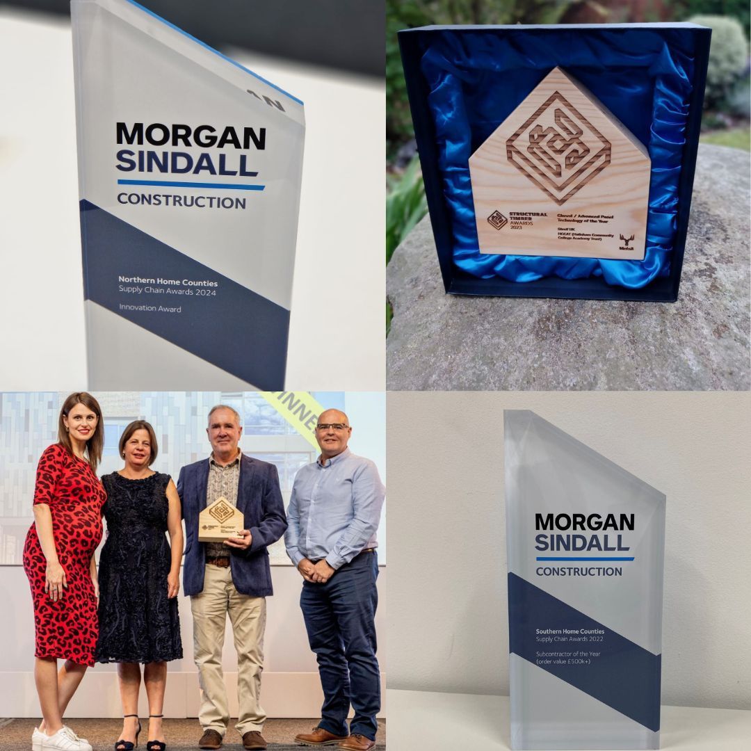 This #UKConstructionWeek, we’re celebrating our recent awards:

💡 Innovation Award, <a href="/morgansindallc/">Morgan Sindall Construction</a> Supply Chain Awards 2024

🌲 Closed/Advanced Panel Technology of the Year,  Structural Timber Awards 2023

👷 Subcontractor of the Year, <a href="/morgansindallc/">Morgan Sindall Construction</a> Supply Chain Awards 2022