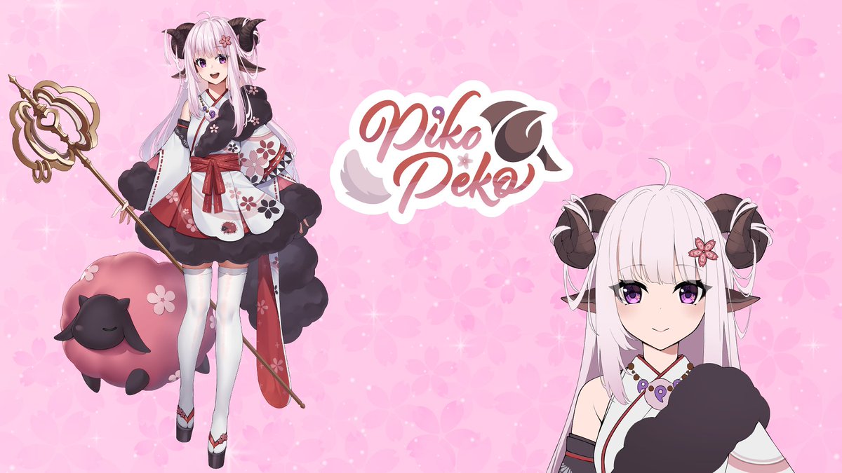 Hello everyone!

I am Piko Peko! Your friendly neighborhood Sheep Miko, I will be debuting later on this year but for now please be sure to peruse at your sheeply leisure. I will also post up some character sheeps... I mean sheets later! 

Art & Design by: @Carolrin3 
#Vtuber…