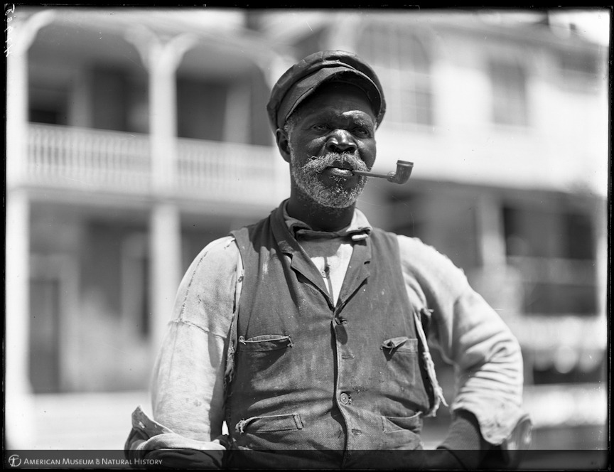 Man with pipe, Beaufort, South Carolina, 1904 

Julian Dimock, AMoNHL