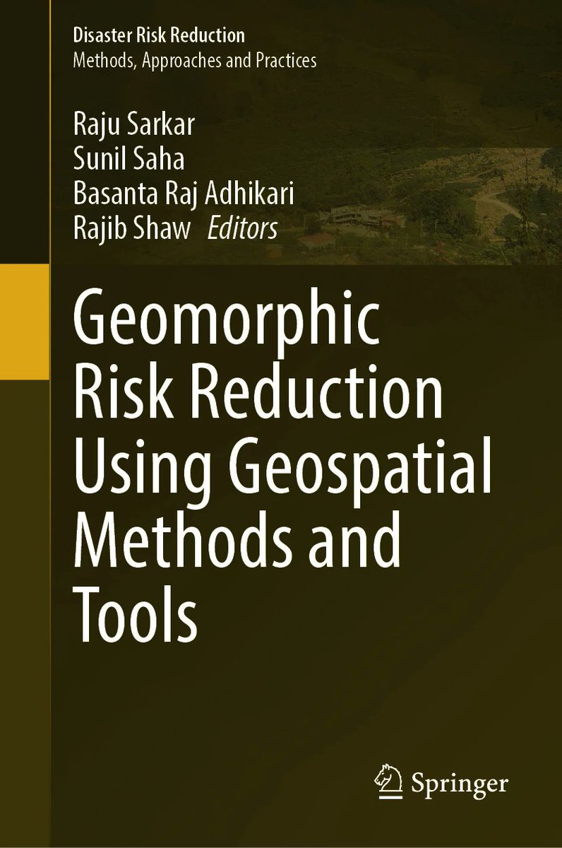 Excited to announce that our edited book is now available online! Featuring 16 chapters showcasing cutting-edge geospatial techniques in geomorphic hazard modeling and risk reduction. #Geospatial #Geomorphology #HazardModeling #RiskReduction
Link: link.springer.com/book/10.1007/9…
