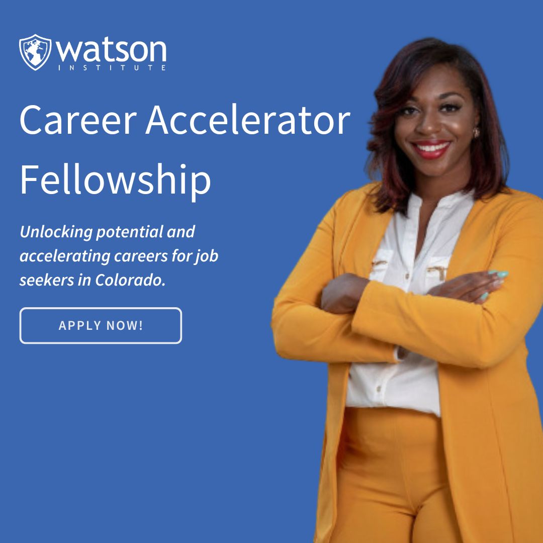Watson Institute presents the Career Accelerator Fellowship! 🌟

Exciting news for ambitious professionals and job seekers in Colorado! 🚀

Details: shorturl.at/lvQS1 📝

#CareerAcceleration #ProfessionalDevelopment #LeadershipOpportunities #JobPlacement #ColoradoJobs 🌱