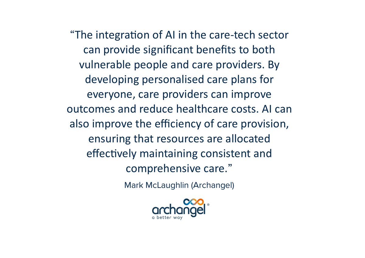 The Integration of #AI into #caretech sector...

archangel.cloud/2024/03/04/ai-…

#care #caretech #socialcare #socialhousing #ArtificialIntelligence #abetterwayforCARE #homecare #health