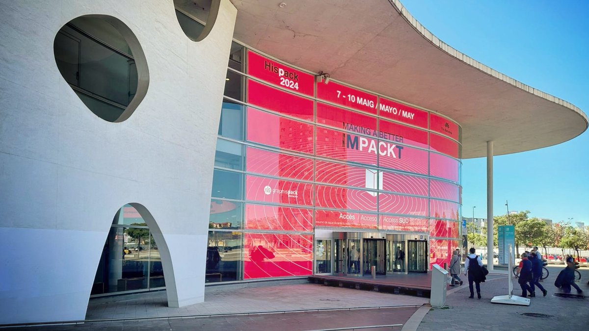 ¡ @Hispackbcn abre sus puertas! 👋 La mayor feria de packaging de España llenará más de 36.000 m2 del recinto de Gran Via con tecnología, materiales y soluciones de embalaje, con la sostenibilidad como objetivo. 🗓️ Hasta el viernes #Hispack24