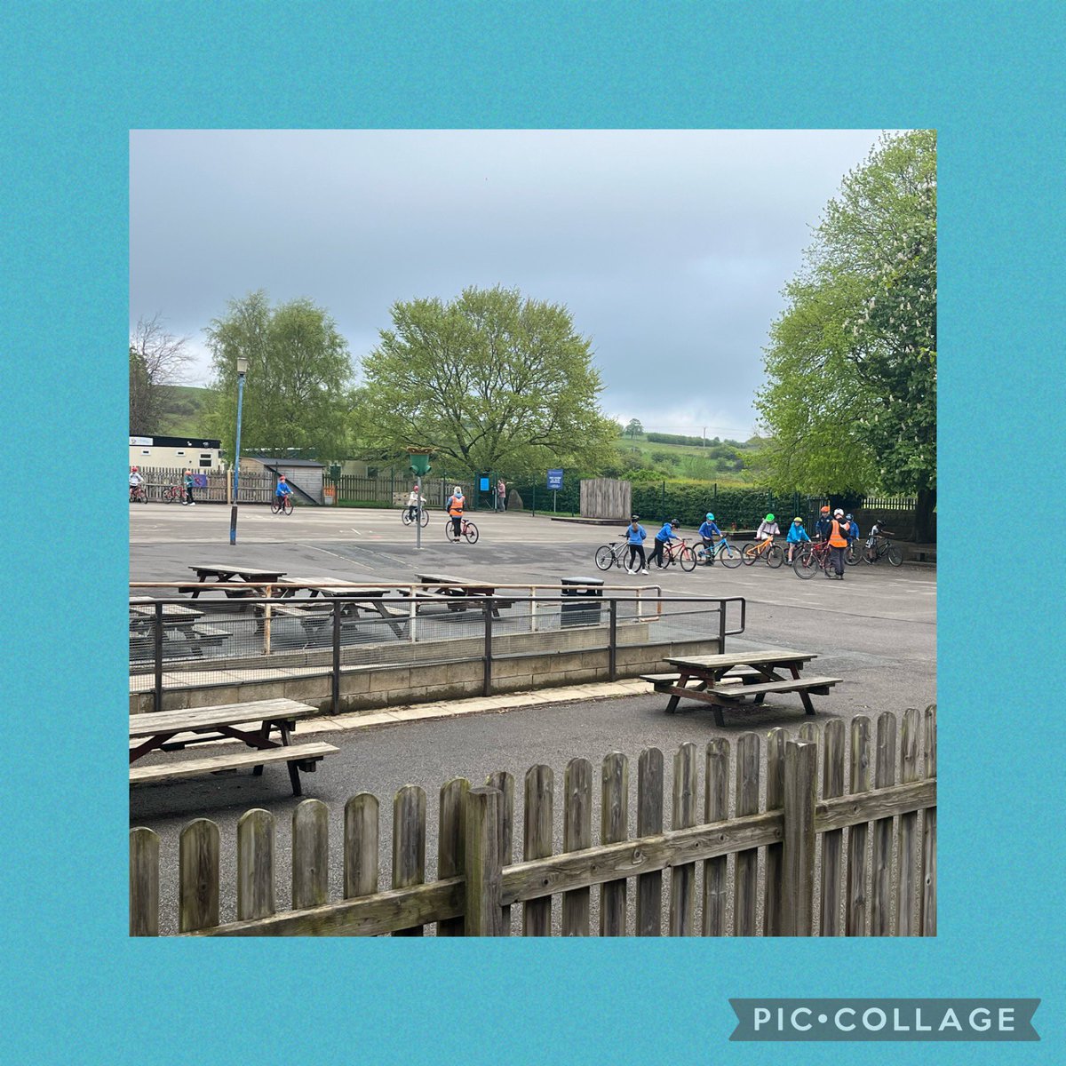 Bikeability Day 1 is underway for our year 6 children. Offering some light relief before sats. #RSPexperience #LearnLovdGrow