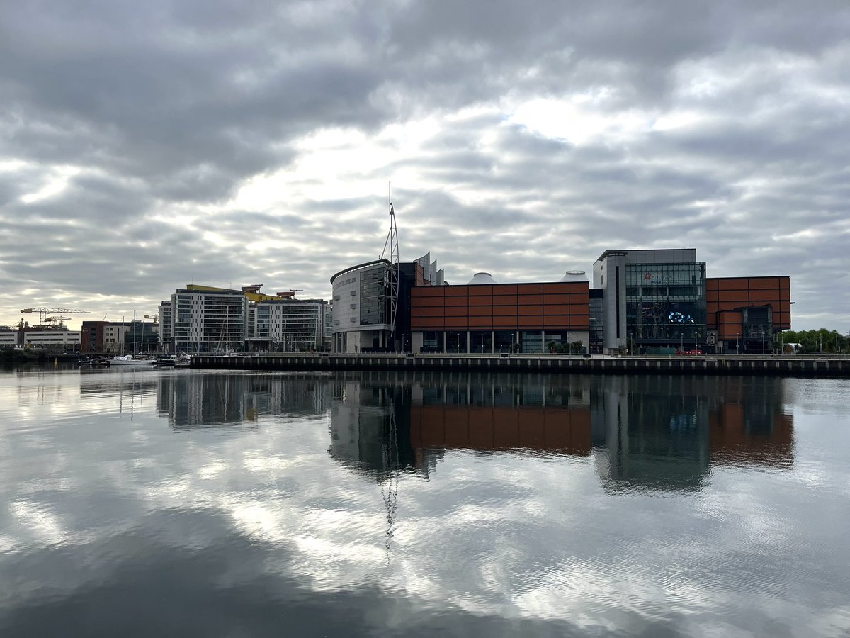 Belfast docks looking a little moody this morning.