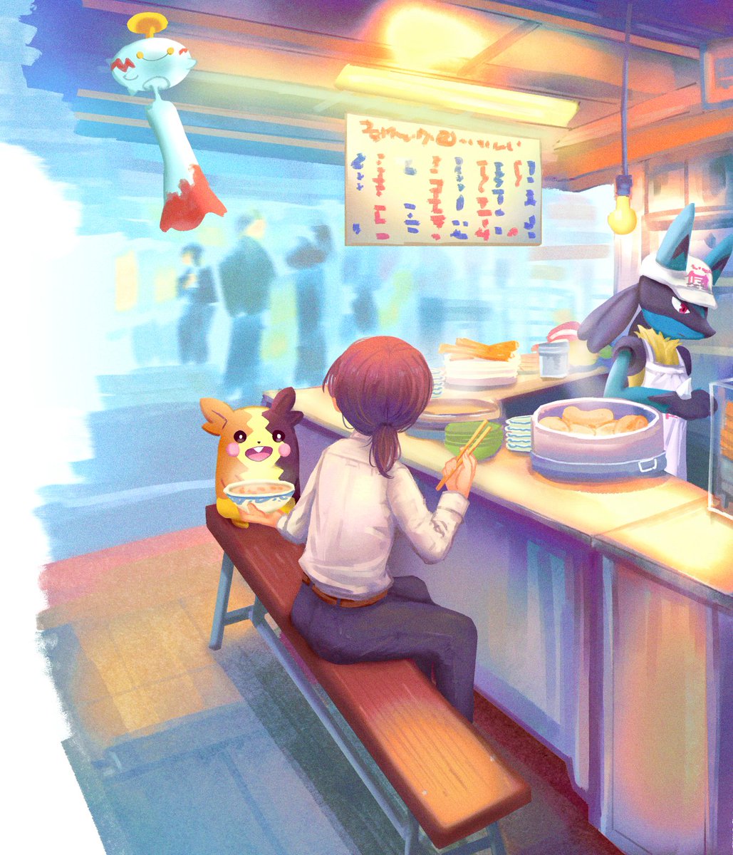 ポケモンと夜市

#Pokemonfanart #イラスト #illustration