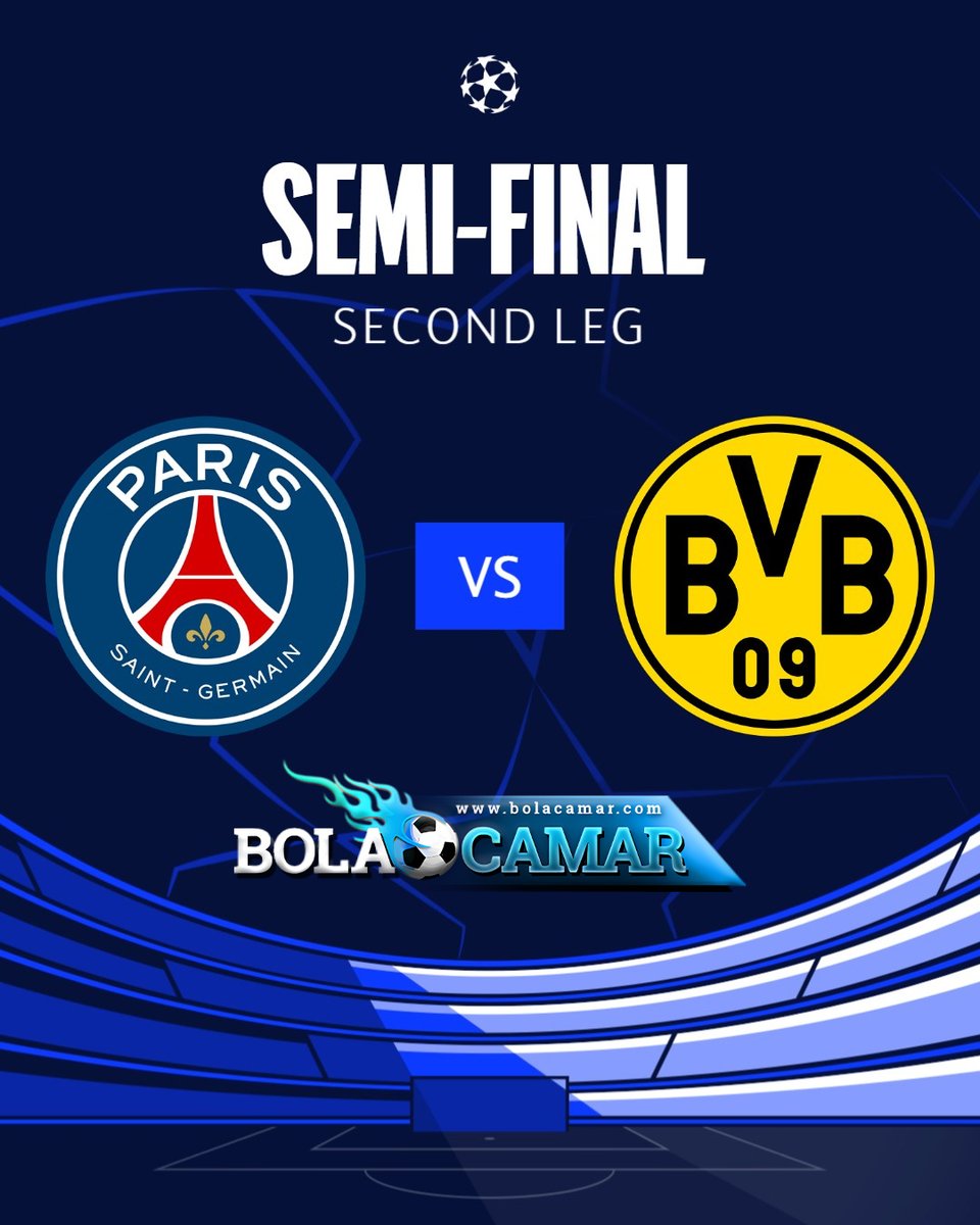 🚨Jangan lewatkan pertandingan CHAMPIONS LEAGUE🚨 Paris Saint-Germain vs Borussia Dortmund (8/5) 🕥 02:00 WIB (Agregat 0 - 1) LINK ALTERNATIF: bolacamar3.net bolaperak.info #PSGBVB | #UCL 🏆