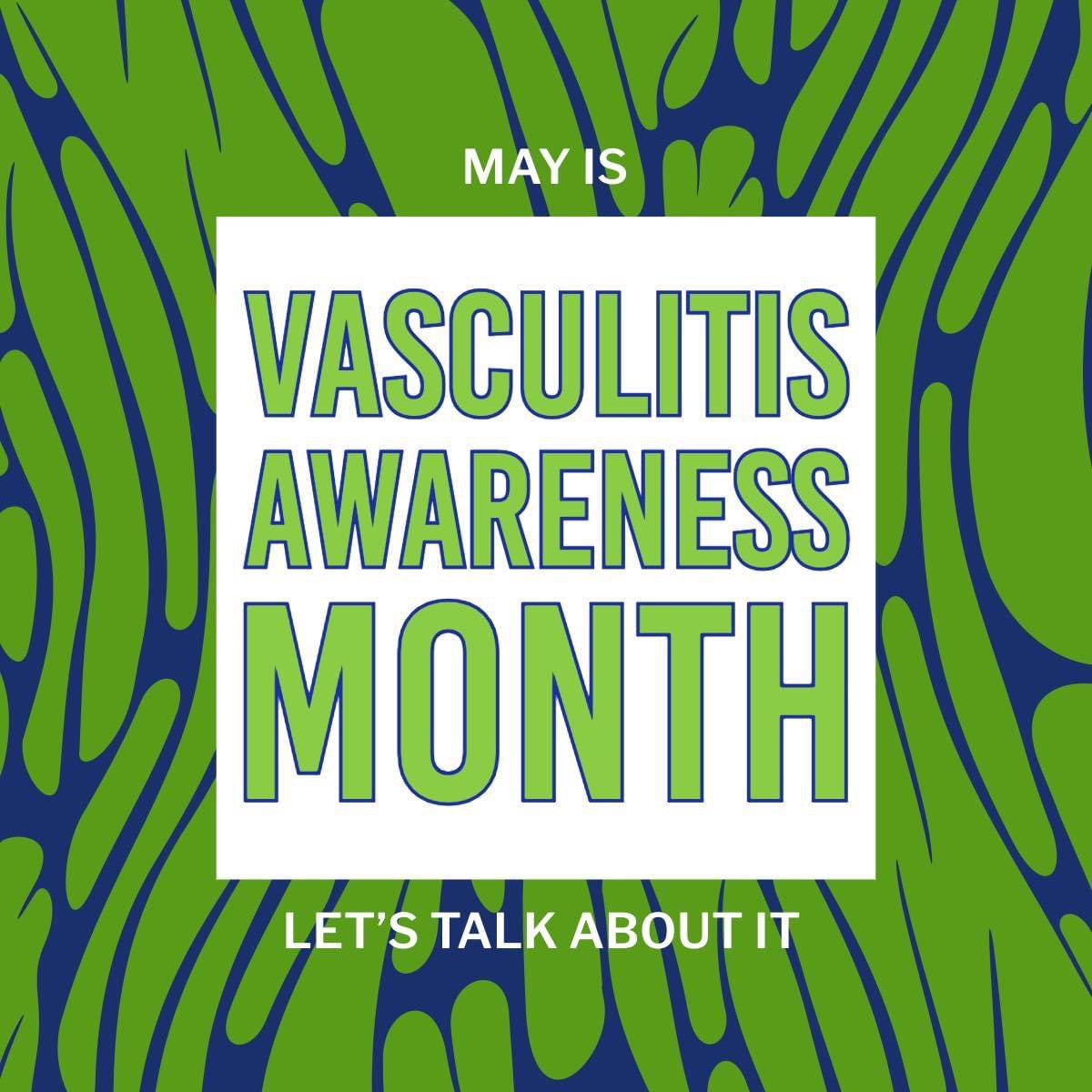 May - Day 7 Let’s talk about #Vasculitis What is Vasculitis? A Rare #Rheumatic #Autoimmune Disease. Take a moment to watch this video youtube.com/watch?v=qMaVLz…