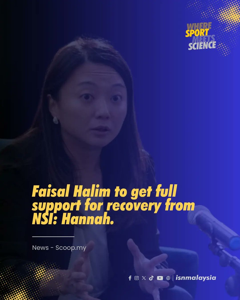Faisal Halim to get full support for recovery from NSI: Hannah

Following acid attack, institute will create personalised programme covering physiotherapy, psychology support, nutrition, others

scoop.my/sports/195210/…

#TeamISN