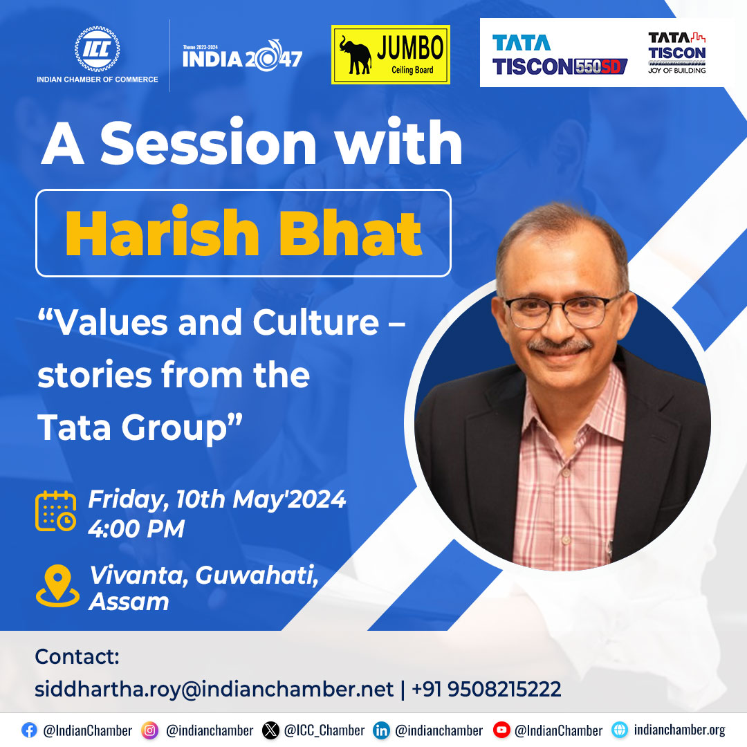 Join us for an exclusive session with *Mr. Harish Bhat* where he'll share his valuable experiences and knowledge. Don't miss out on a golden opportunity to gain insights from the industry maestro himself. Date: Friday, 10th May 2024. Time: 4:00 P.M. Venue: Vivanta, Guwahati,…