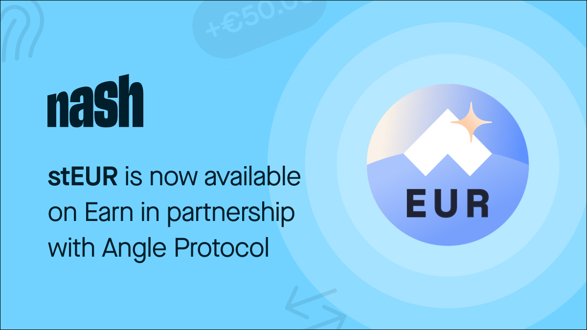 We're thrilled again to announce that stEUR is now available on Earn in partnership with @AngleProtocol. Now you can earn up to 6.9% APY on your EUR with no exchange rate risk 🚀