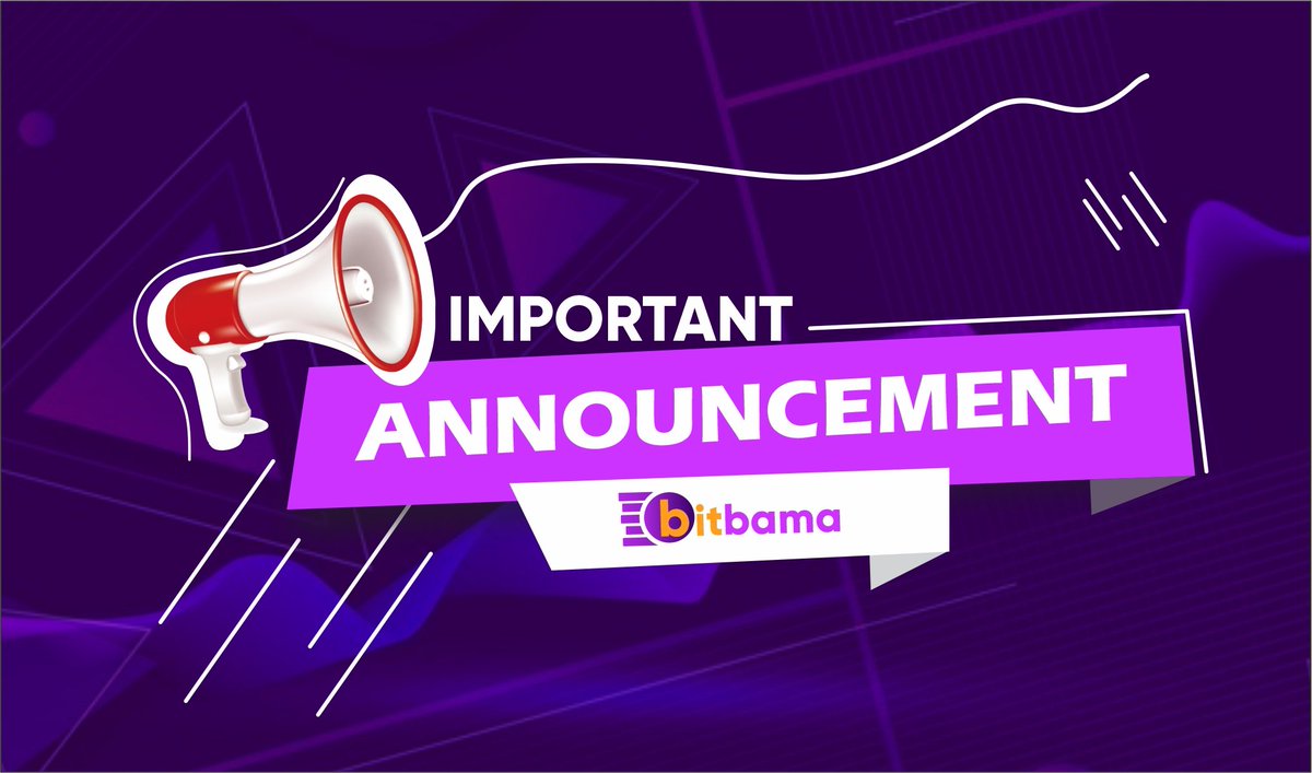 Dear Community, Phase one Token migration comes to an end on Friday May 10. Make sure you migrate your $BAMA As promised in our whitepaper, the 25% initial migration will complete on Friday. What next for Bitbama? Phase II details will be shared with the community. You will