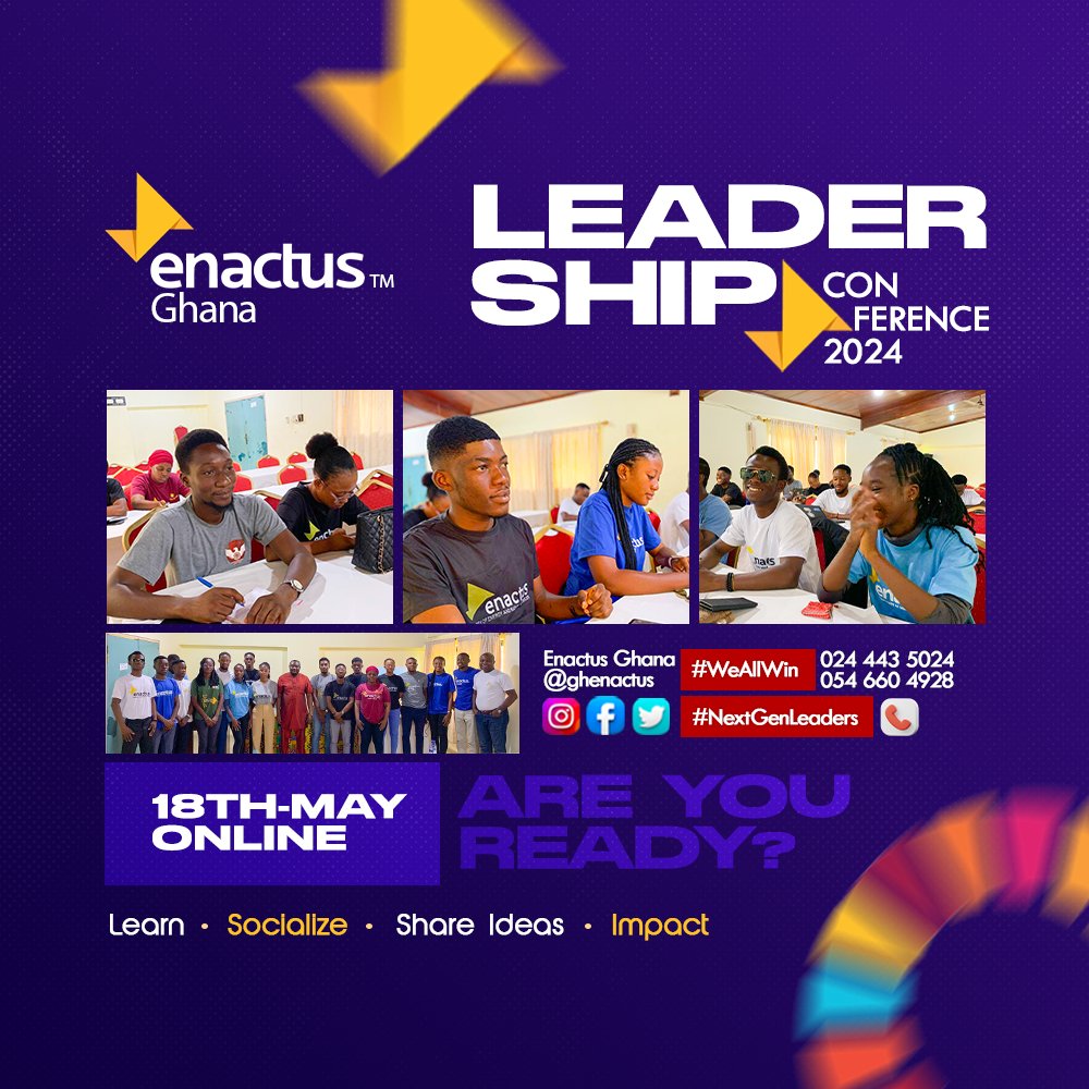 Guess what? We have taken a twist!
Our first ever virtual leadership conference is almost here. Oh yes! We're excited just like you.
Mark your calendars and get ready for the techy experience. Be on the lookout for more exciting updates. #thrivewithenactus #virtualconference