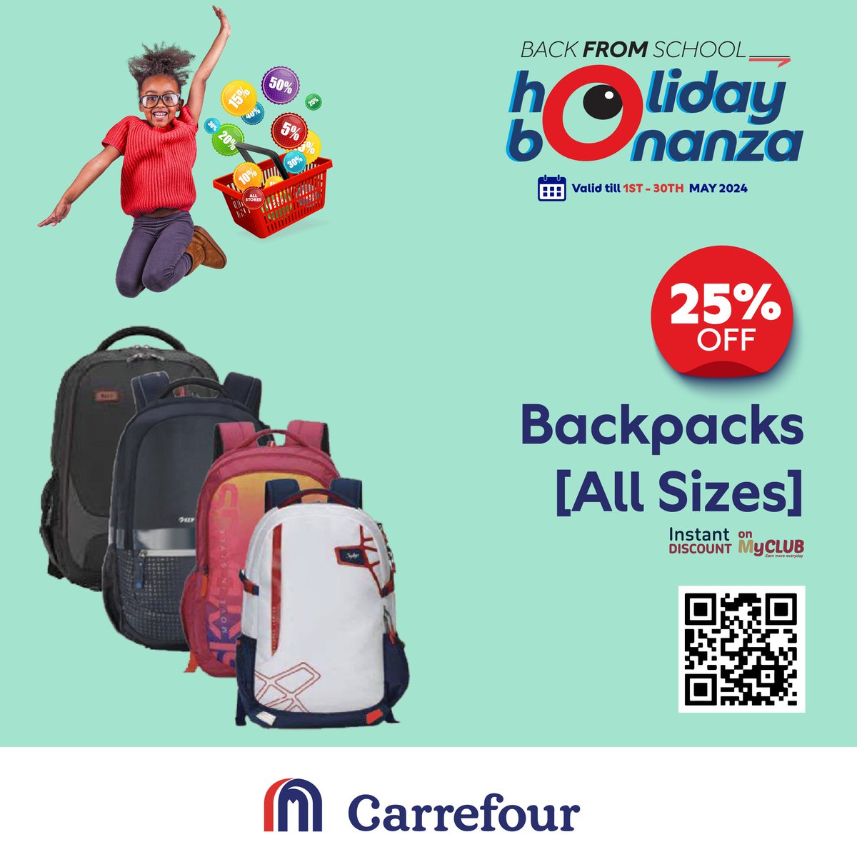 Out with the old, in with quality durable backpacks at 25% off and suitcases at 50% off. Visit any of our stores today to scoop this offer while it lasts. #MoreForYou #GreatMoments @MajidAlFuttaim