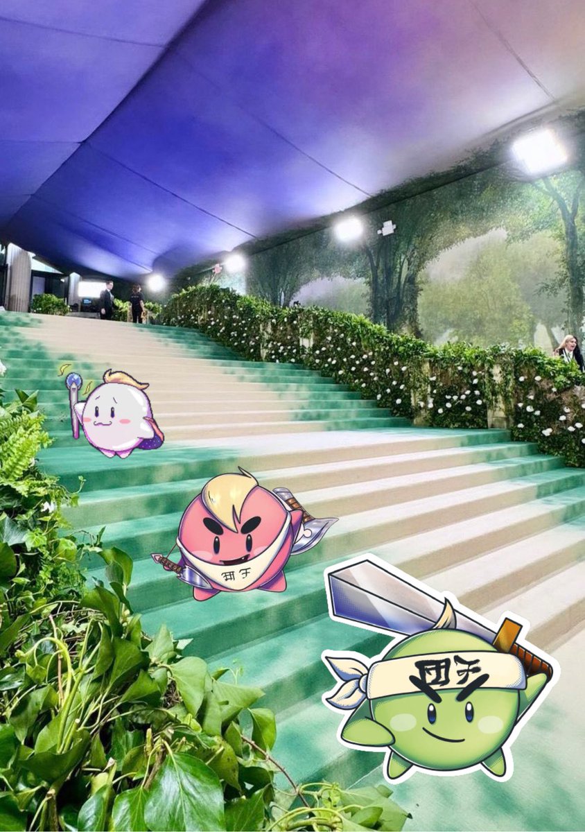 Muchi and his Dangos at #MetGala2024  🍡