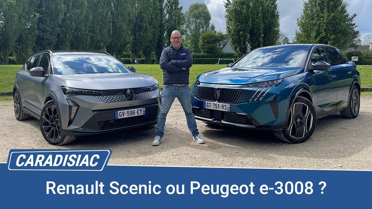 Renault Scénic e-Tech électrique (2024) VS Peugeot e-3008 : quel SUV électrique français acheter ? youtu.be/YhUJODPd2gs?si… via @YouTube @Caradisiac 
@renault_fr @PeugeotFR #Renault #Scénic #ETech #RenaultScénicEtech #E3008 #PeugeotE3008 #SUV #Match #VoituresElectriques #BEV #VE