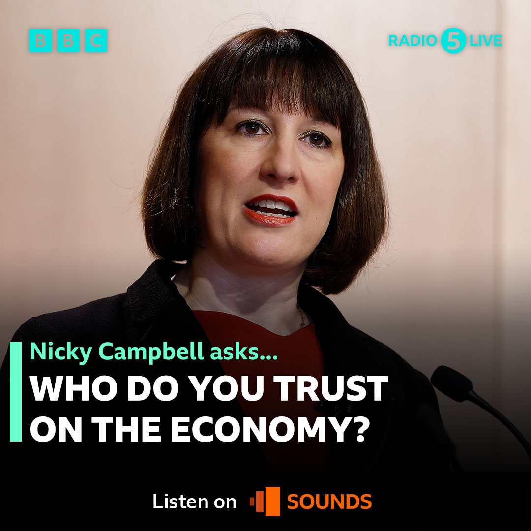 Shadow chancellor Rachel Reeves says the government’s 'gaslighting' people on the economy. She’s making a speech to business leaders this morning. Figures later this week are expected to show the UK is out of recession. @NickyAACampbell asks: who do you trust on the economy?