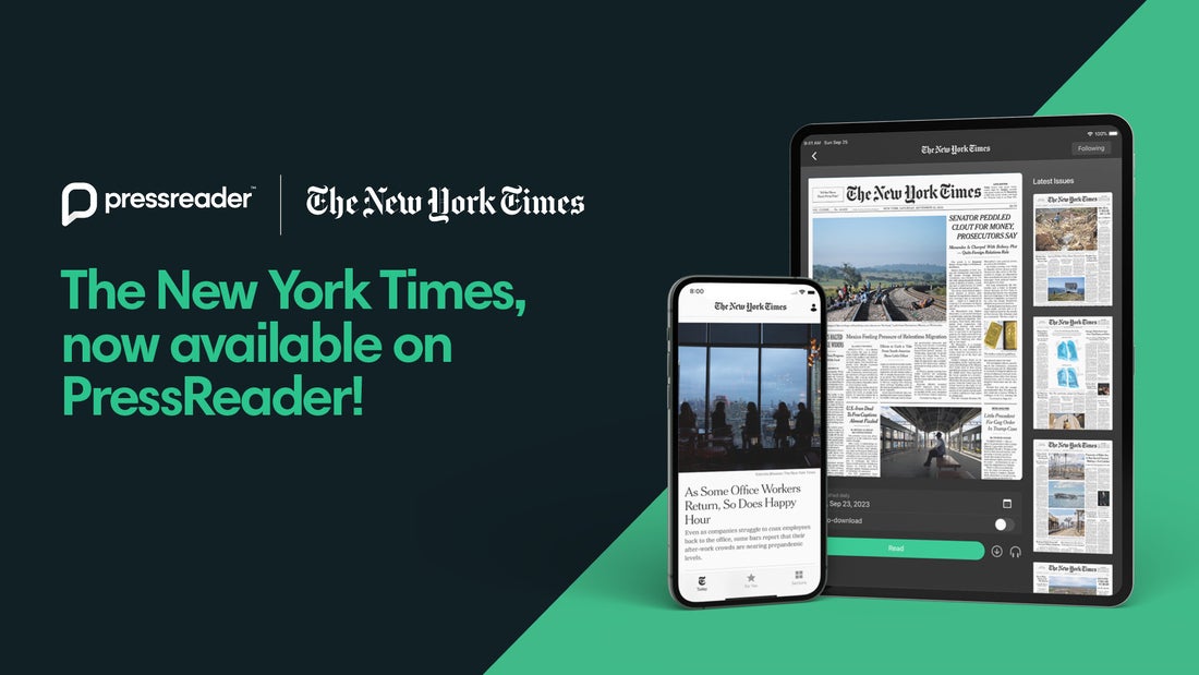 The New York Times is now available on PressReader! Download the PressReader app and log in with your library card to get unlimited access wherever you are.