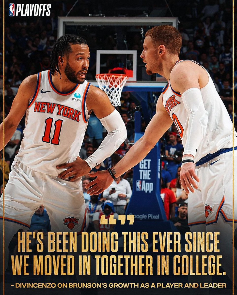 𝐏𝐥𝐚𝐲𝐨𝐟𝐟 𝐀𝐍𝐓 & 𝐏𝐥𝐚𝐲𝐨𝐟𝐟 𝐁𝐫𝐮𝐧𝐬𝐨𝐧 leading by example! 🙌🏽

#WolvesBack #NewYorkForever #PlayoffMode #NBAPlayoffs