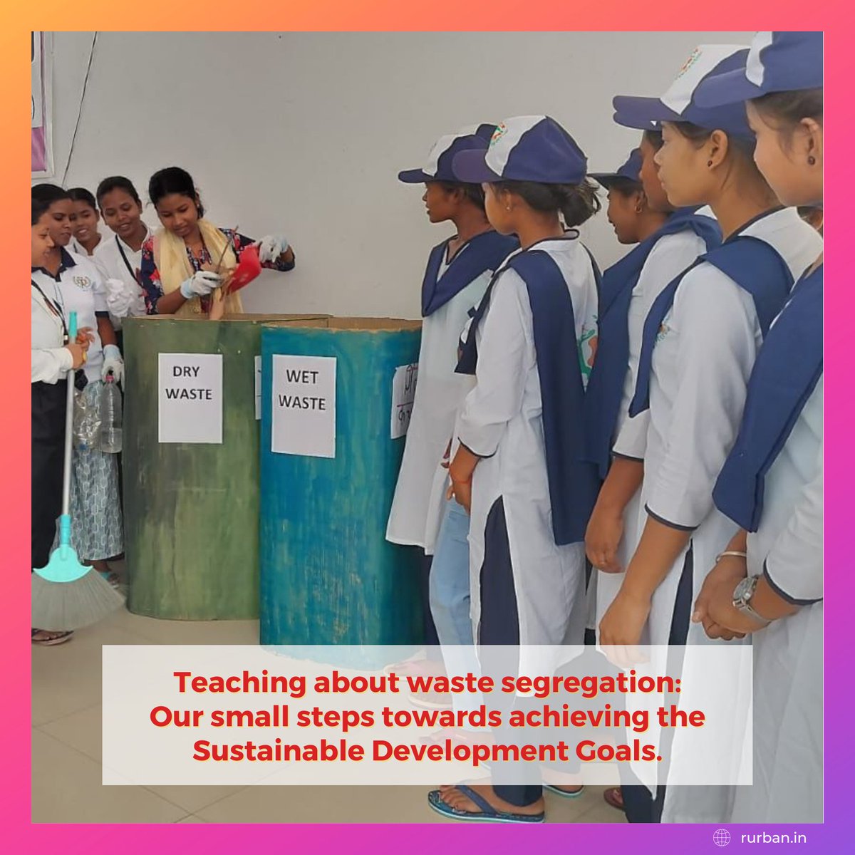 Rurban in action, embracing green learning for a sustainable future. Waste segregation leads to resource preservation, pollution reduction, and a healthier planet. 🌱🌍

#Rurban #Sustainability #Wastesegregation #CleanUp #SwachhBharat #SkillDevelopment