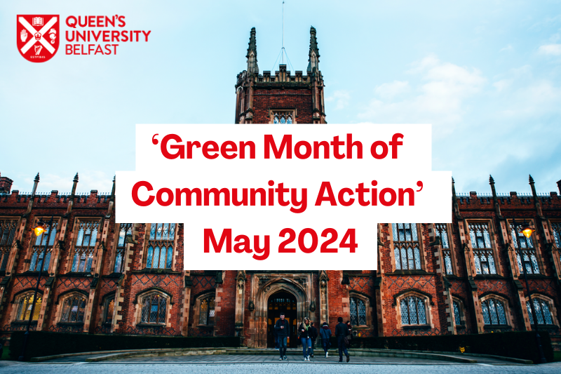 Green Month of Community Action is here! 💚 Queen's staff, students and local community members are invited to collaborate on green projects across campus during the month of May 🌱♻️🧑‍🌾 Click here for more info: qub.ac.uk/about/sustaina… 🔗 #QUBSustainability #climateaction