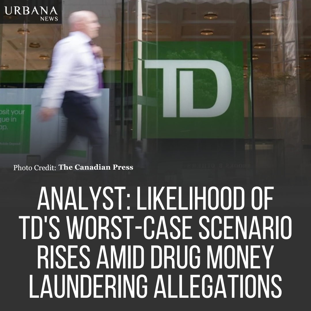 TD Bank under U.S. investigation for alleged illicit fentanyl laundering faces fines surpassing $2B. Acknowledges AML program flaws; stock drops 6%.

Tap on the link to know more:
urbananews.ca/analyst-likeli…

#urbananews #newsupdate #analyst #tds #worstcase #drug #money #laundering